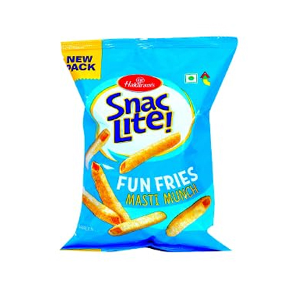 Haldirams Chips Snac Lite Fun Fries Masti Munch